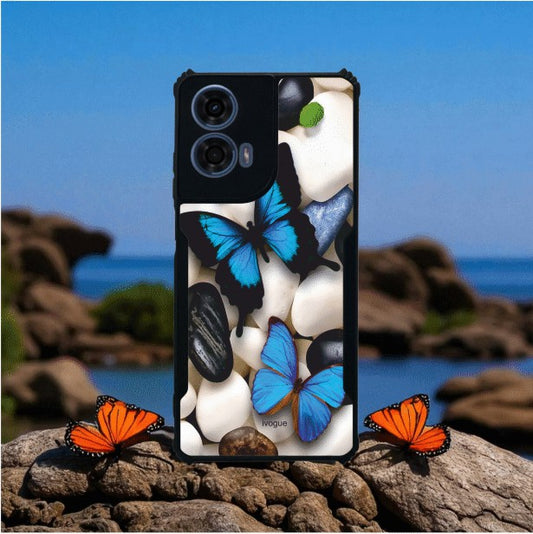 Blue Wings Beauty Mobile Cover For Motorola G24 Power