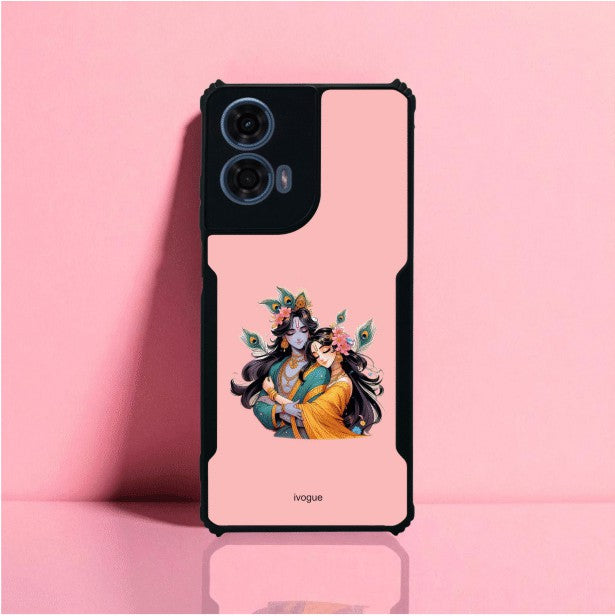 Radha Krishna Bliss Mobile Cover For Motorola G24 Power
