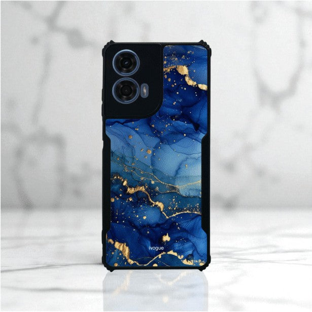 Blue Opulence Mobile Cover For Motorola G24 Power