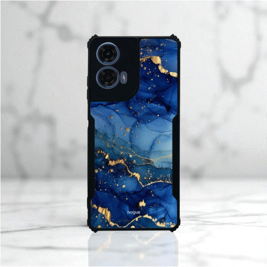 Blue Opulence Mobile Cover For Motorola G24 Power