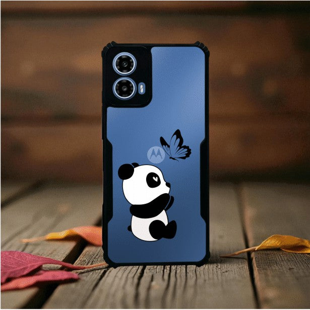 Panda and Butterfly Mobile Cover For Motorola G45