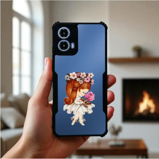 Flower Girl Mobile Cover For Motorola G45