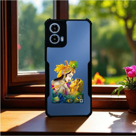 Radha Krishna Mobile Cover For Motorola G34