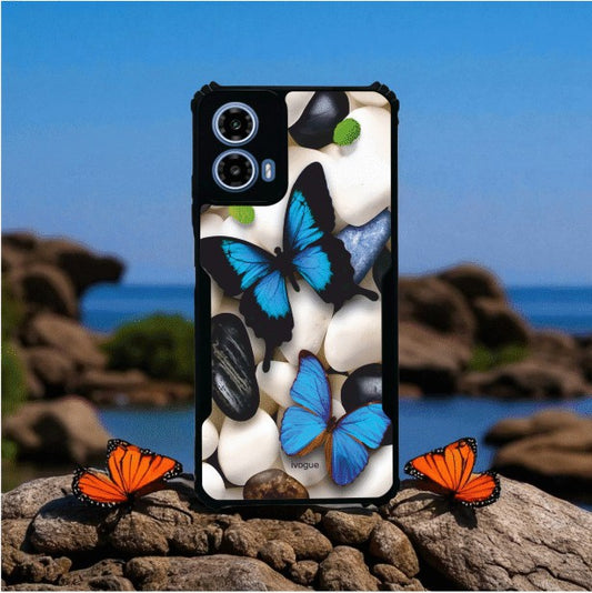 Blue Wings Beauty Mobile Cover For Motorola G34