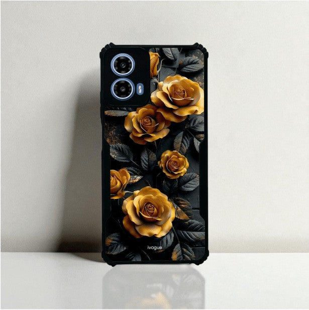 Golden Rose Mobile Cover For Motorola G45