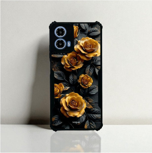 Golden Rose Mobile Cover For Motorola G45