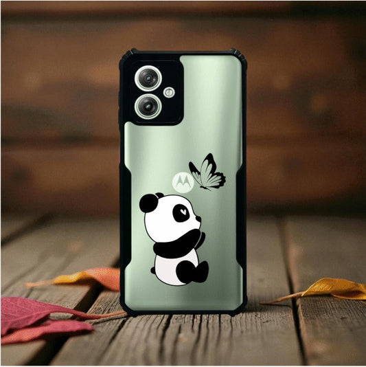 Panda and Butterfly Mobile Cover For Motorola G64