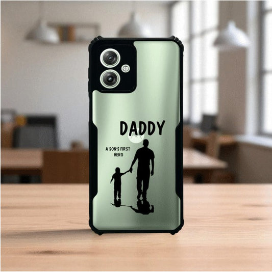 Daddy and Son Mobile Cover For Motorola G64