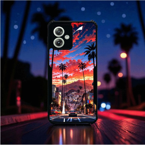 Palm City Nights Mobile Cover For Motorola G64