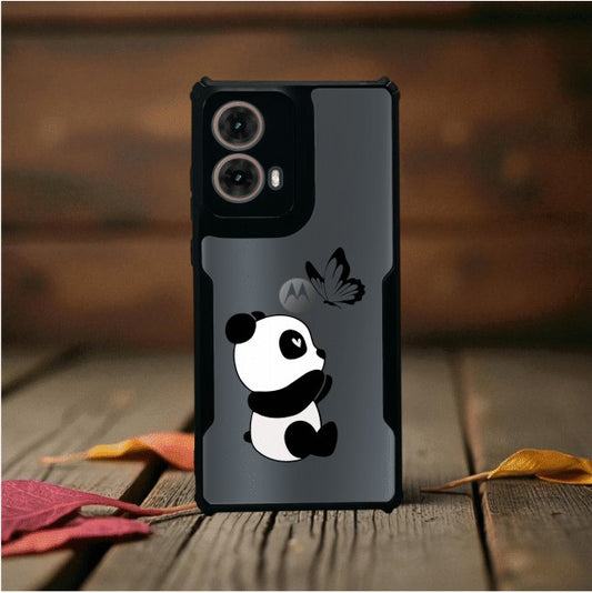 Panda and Butterfly Mobile Cover For Motorola G85