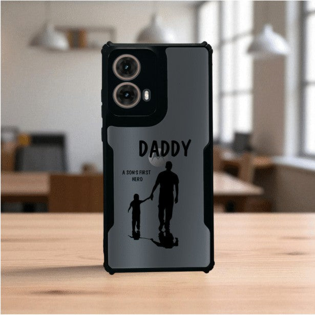 Daddy and Son Mobile Cover For Motorola G85