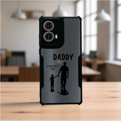 Daddy and Son Mobile Cover For Motorola G85