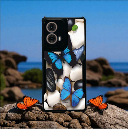 Blue Wings Beauty Mobile Cover For Motorola G85