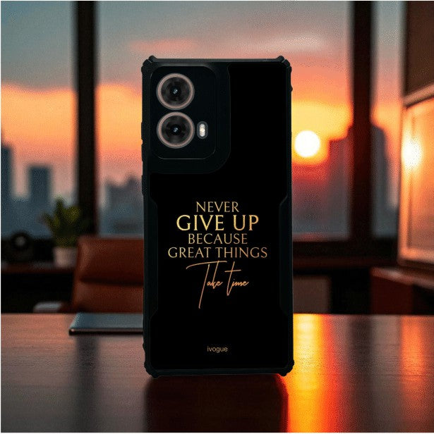 Never Give Up Mobile Cover For Motorola G85