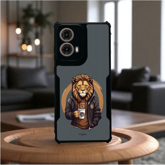 Stylish Lion Mobile Cover For Motorola G85