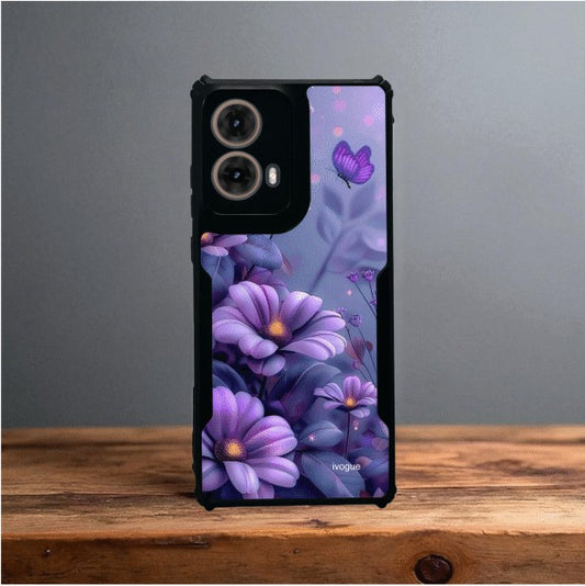 Purple Serenity Mobile Cover For Motorola G85