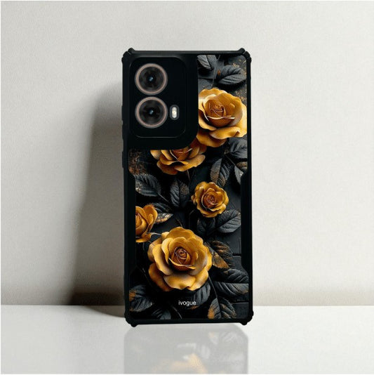 Golden Rose Mobile Cover For Motorola G85