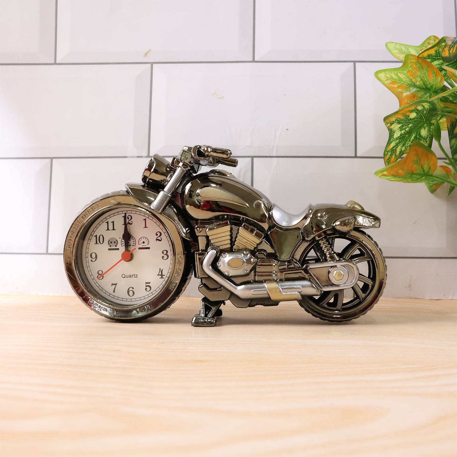 Motorcycle Alarm Clock, Motor Table Clock for Home Decor (1 Pc)