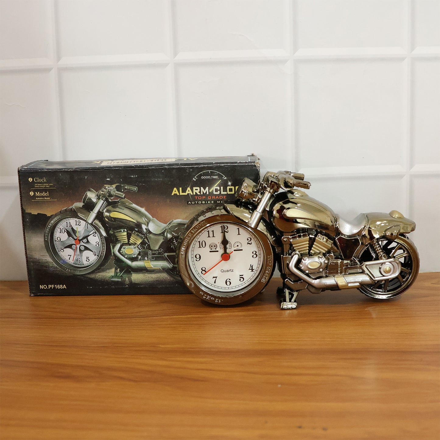 Motorcycle Alarm Clock, Motor Table Clock for Home Decor (1 Pc)