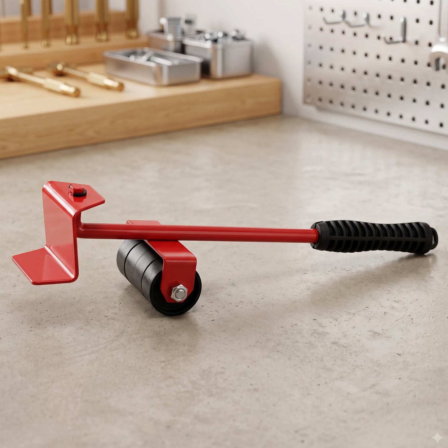 Easy Furniture Lifter Tool Set with Lever and 4 Wheeled Sliders (1 Set)
