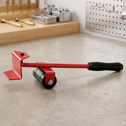 Easy Furniture Lifter Tool Set with Lever and 4 Wheeled Sliders (1 Set)