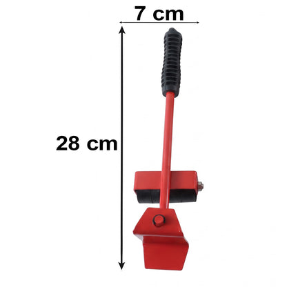 Easy Furniture Lifter Tool Set with Lever and 4 Wheeled Sliders (1 Set)