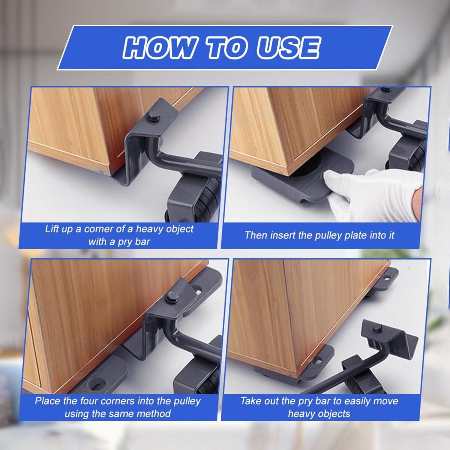 Heavy Duty Furniture Lifter and Moving Tool Set