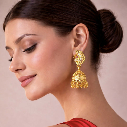 Royal Peacock Inspired Designer Earrings