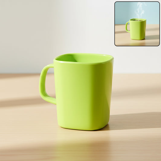 Square Melamine Mug – Premium Durable Lightweight Cup (1 Pc)