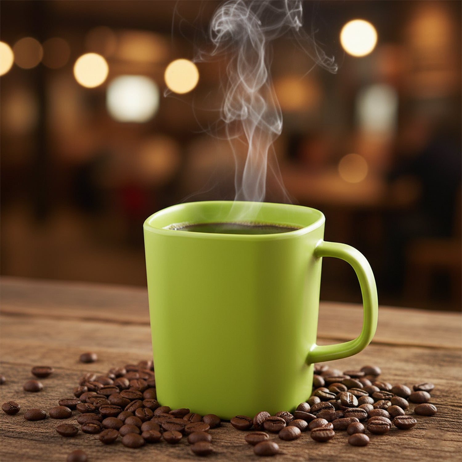 Square Melamine Mug – Premium Durable Lightweight Cup (1 Pc)