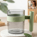 Transparent Plastic Cup with Handle Reusable Water Tea and Coffee M...