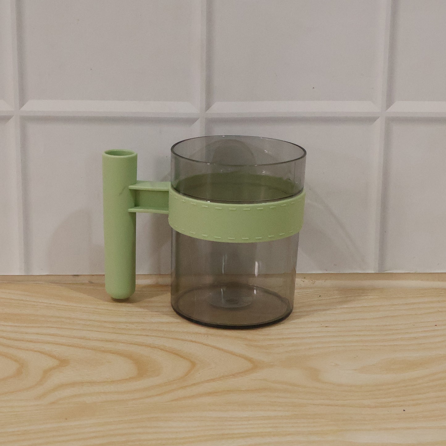 Transparent Plastic Cup with Handle Reusable Water Tea and Coffee Mug (1 Pc) view 9