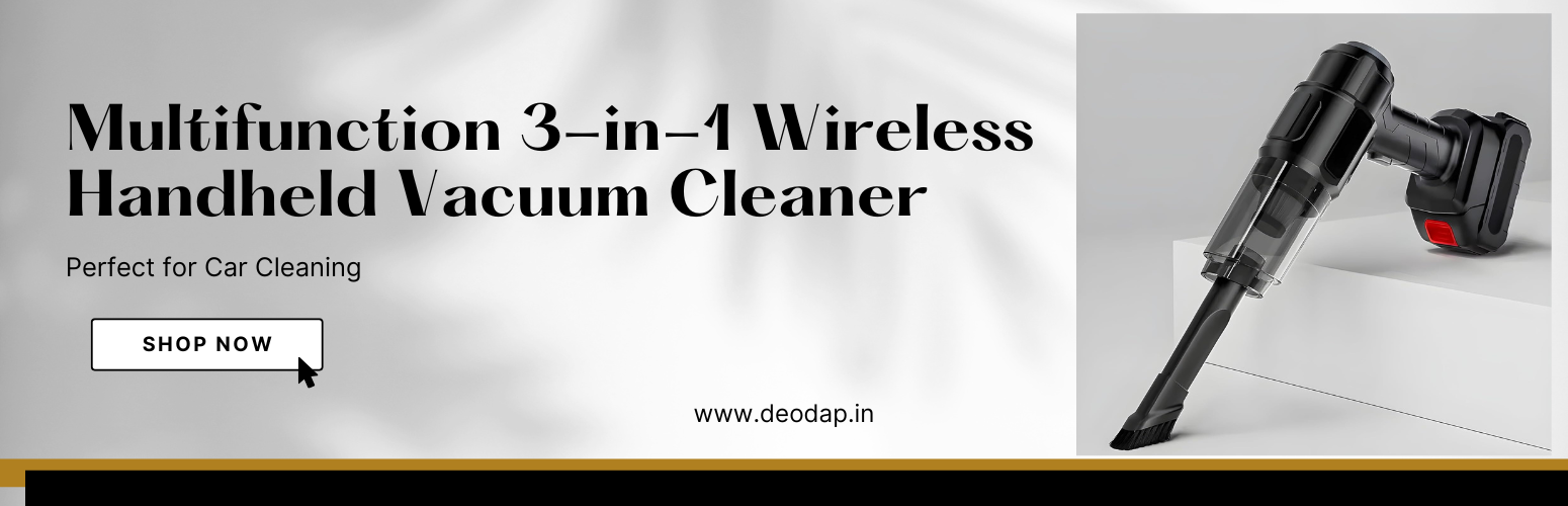 Multifunction 3-in-1 Wireless Handheld Vacuum Cleaner: Perfect for Car Cleaning