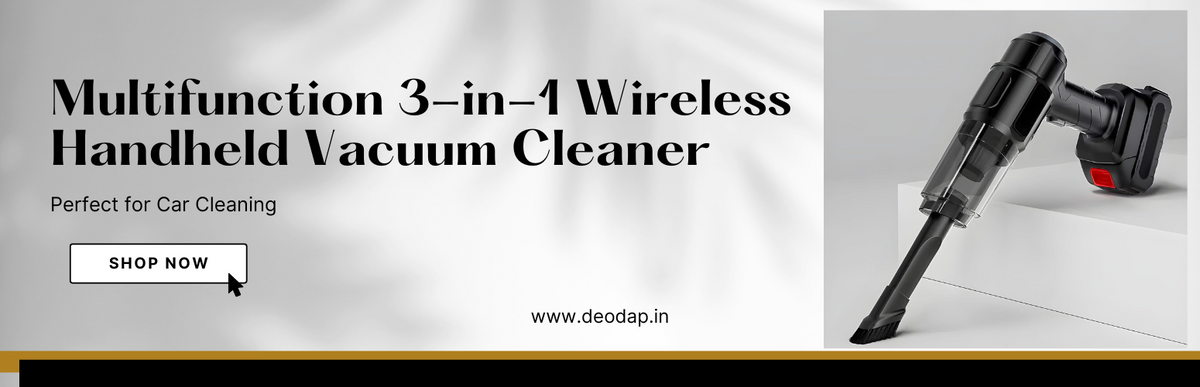 Multifunction 3-in-1 Wireless Handheld Vacuum Cleaner: Perfect for Car Cleaning