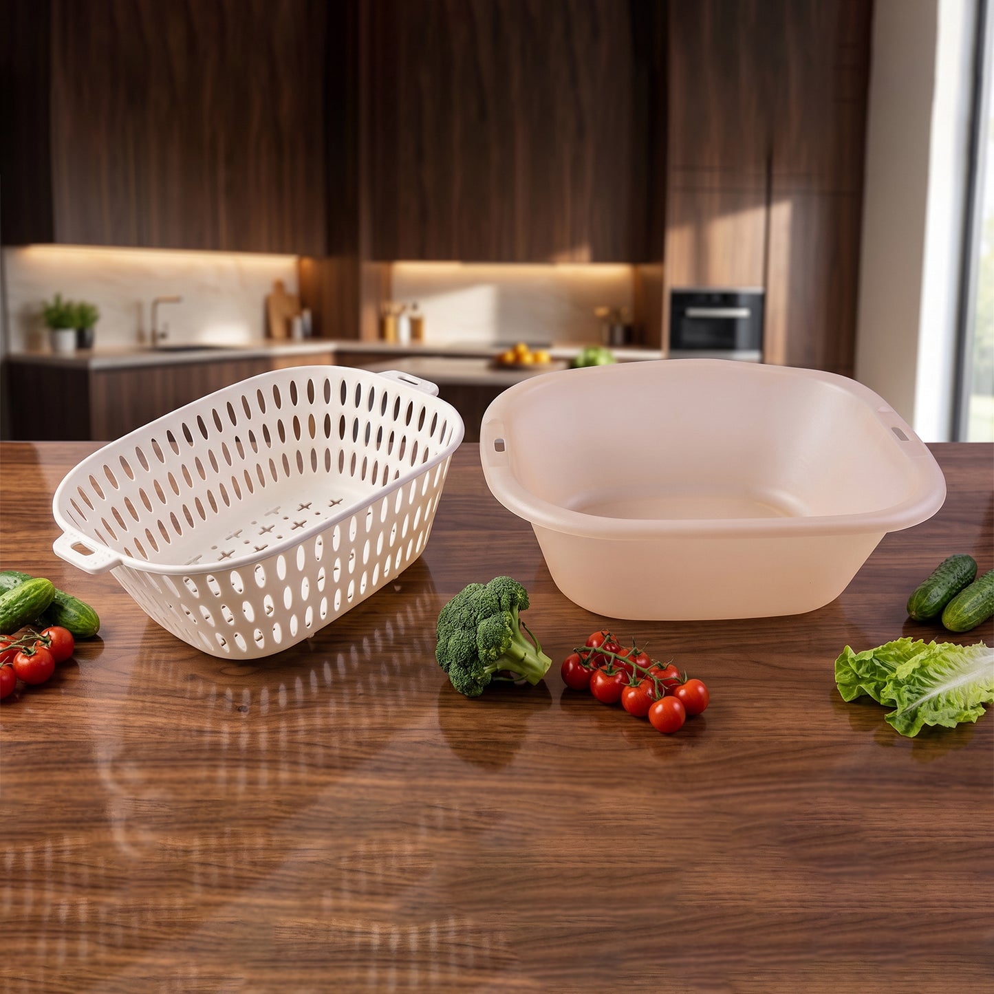Colander washing vegetables use
