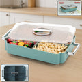 4 Compartment Plastic Food Storage Container – Multipurpose Kitchen Organizer
