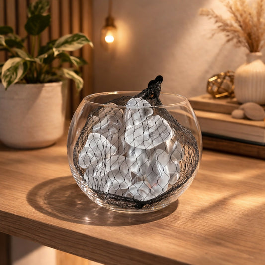 White Decorative Pebble Stones for Vase & Aquarium Decor