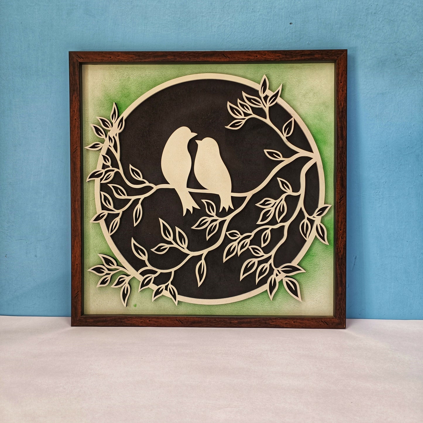 Handcrafted Wooden Bird ( Sparrow ) Wall Art – Minimal Bird Design | Natural Wood Finish | Eco-Friendly Wall Decor for Living Room, Bedroom & Office | Handmade in India