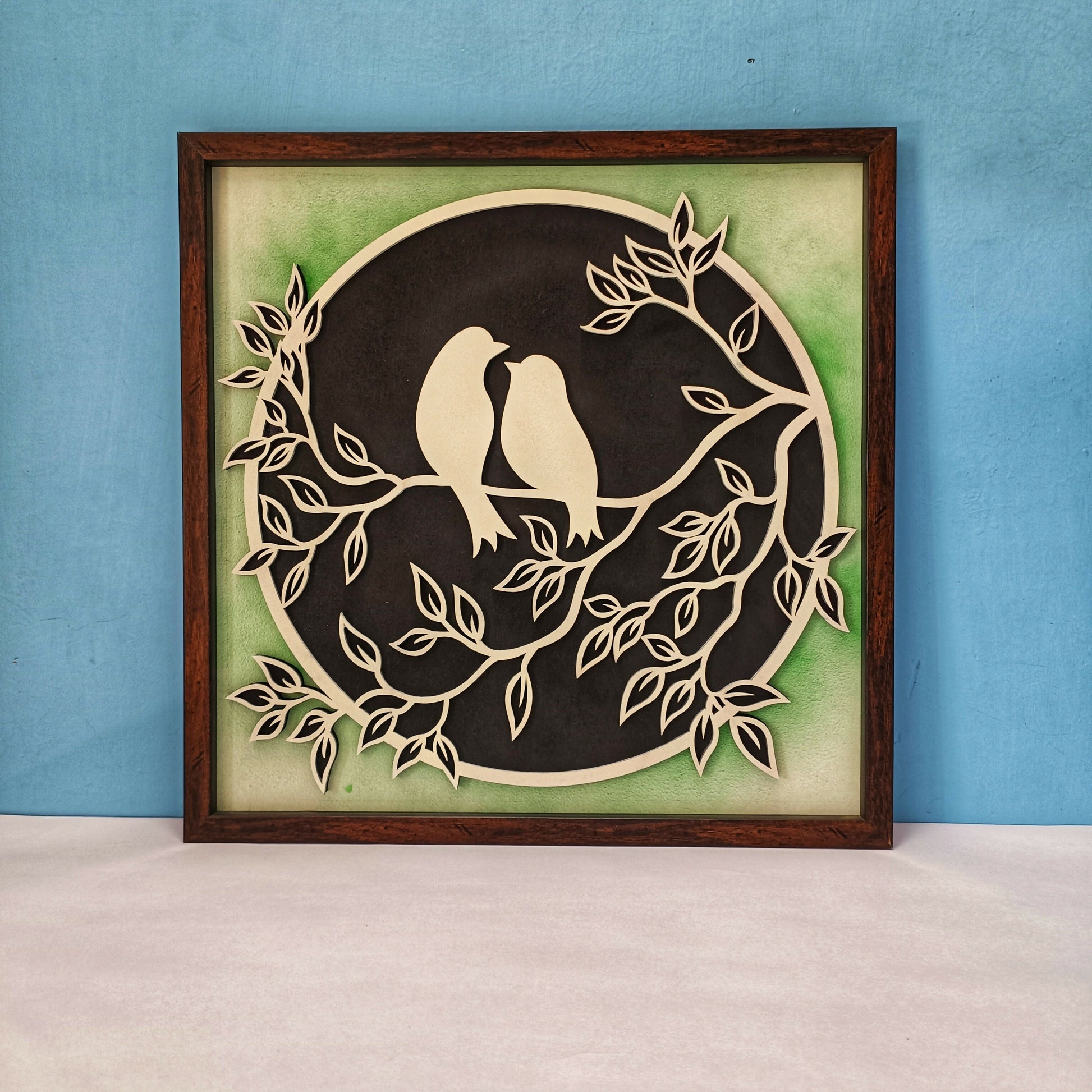 Handcrafted Wooden Bird ( Sparrow ) Wall Art – Minimal Bird Design | Natural Wood Finish | Eco-Friendly Wall Decor for Living Room, Bedroom & Office | Handmade in India