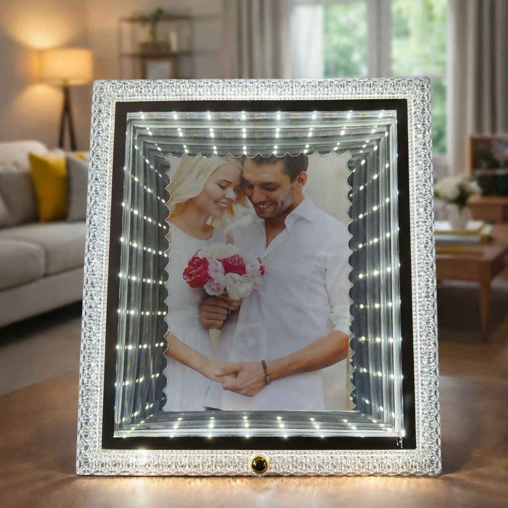 LED Photo Frame 15x20 cm Decorative Light Frame for Couple Display