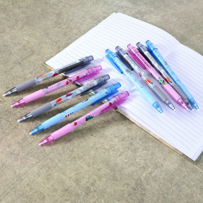 Camlin Klick Mechanical Pencil 0.7 mm – Assorted Cartoon Design, Smooth Writing Pencils with Comfortable Grip – Pack of 10
