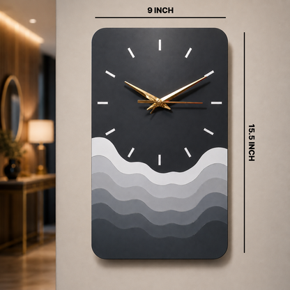 Rectangle Wave Clock 6