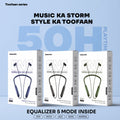 Wireless Neckband Earphones – 50H Battery & Deep Bass Sound