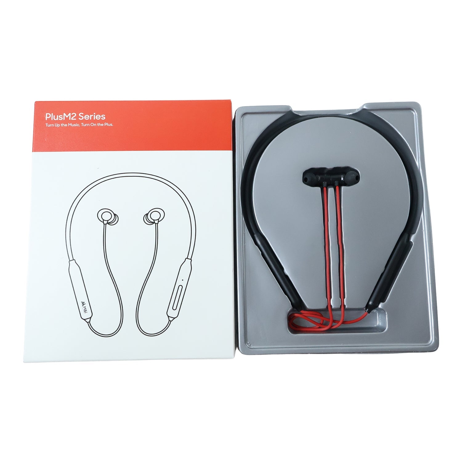 PlusM2 Series Wireless Bluetooth Neckband Earphones, Neck band (1 Pc)