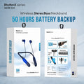 Wireless Stereo Bass Neckband Earphones – Long Battery Life & Clear Sound