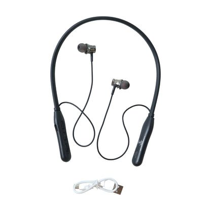 RhythmX Wireless Neckband Earphones side angle view