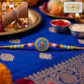 Shop Lord Ganesha Round Coin Designer Rakhi for Raksha Bandhan