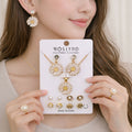 Pearl Drop Earrings – Elegant Gold Plated Leaf Design for Women & Girls