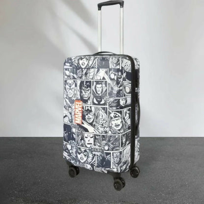 Novex Marvel Avenger Squre Kids Polycarbonate Trolley Bags for Travel Luggage with 4 Wheel (Black, 18 Inch)