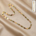 Gold Tone Coin Beaded Necklace – Traditional Ethnic Long Chain